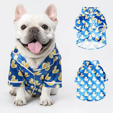 Load image into Gallery viewer, Satin Look Duck Print Dog Pyjamas
