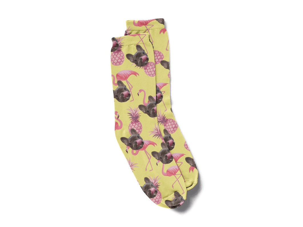 Personalised Socks - Flamingo Power
