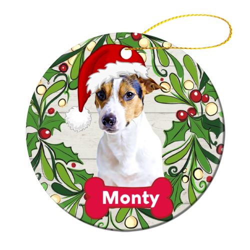 Your Dog Personalised Porcelain Christmas Ornament
