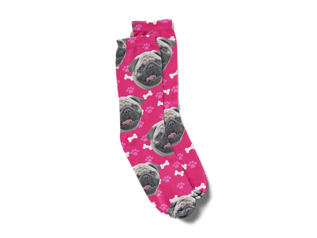 Dog's face on socks!