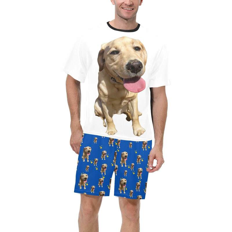Mens Your Dog Personalised Pyjama Set (Short)