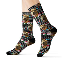 Load image into Gallery viewer, socks with dog face
