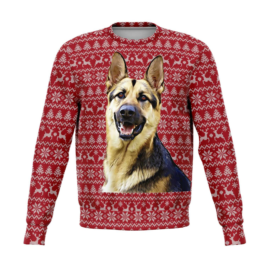 Your Dog Ugly Christmas Sweater - Red