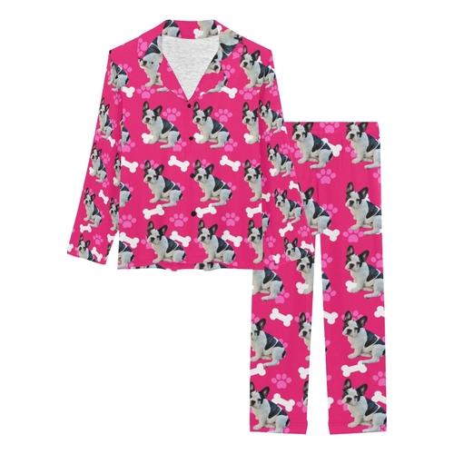 Long Womens Personalised Dog Photo Pyjamas